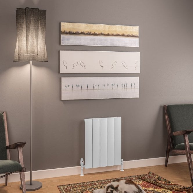 Eastbrook  Tordino 600mm x 470mm Aluminium Radiator Matt White   89.1200