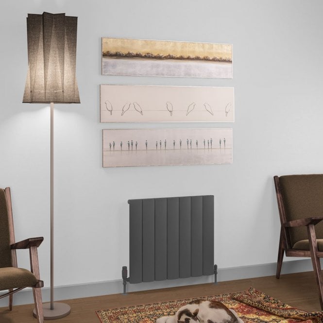 Eastbrook  Tordino 600mm x 660mm Aluminium Radiator Matt Anthracite   89.1219