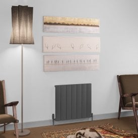 Eastbrook Tordino 600mm x 660mm Aluminium Radiator Matt Anthracite   89.1219