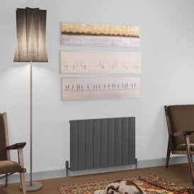 Eastbrook Tordino 600mm x 850mm Aluminium Radiator Matt Anthracite   89.1220