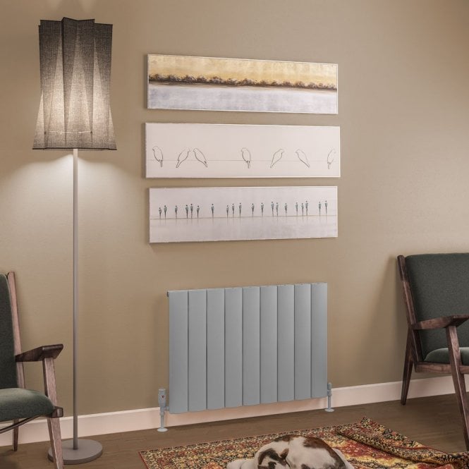 Eastbrook  Tordino 600mm x 850mm Aluminium Radiator Matt Grey   89.1211