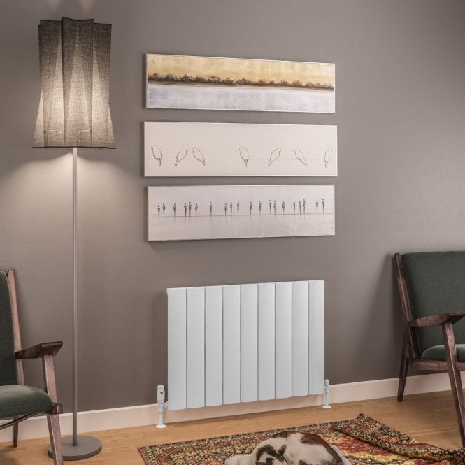Eastbrook  Tordino 600mm x 850mm Aluminium Radiator Matt White   89.1202