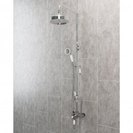 Eastbrook Traditional Riser Kit With Diverter & Shower Kit Chrome   68.0058