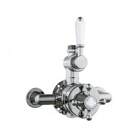 Eastbrook Traditional Twin Exposed Thermostatic Shower Valve With Ball Handles   68.0047