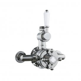 Eastbrook Traditional Twin Exposed Thermostatic Shower Valve With Ball Handles   68.0047