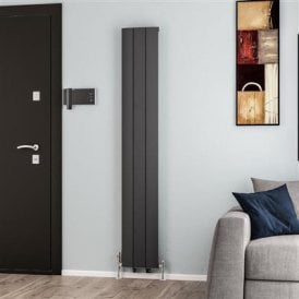 Eastbrook Trent 1800mm x 280mm Aluminium Radiator Matt Anthracite   41.0479