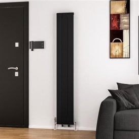 Eastbrook Trent 1800mm x 280mm Aluminium Radiator Matt Black   41.0484