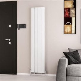 Eastbrook Trent 1800mm x 375mm Aluminium Radiator Matt White   41.0475
