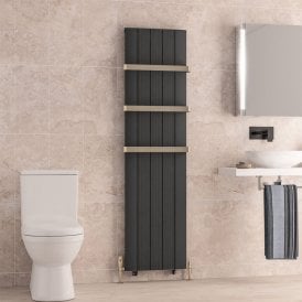 Eastbrook Trent 1800mm x 470mm Aluminium Radiator Matt Anthracite   41.0481