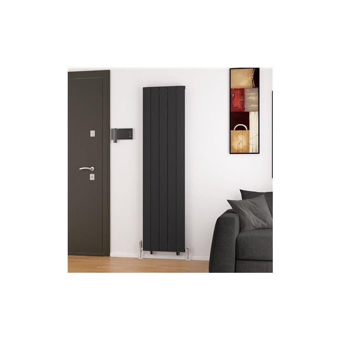Eastbrook  Trent 1800mm x 470mm Aluminium Radiator Matt Black   41.0486