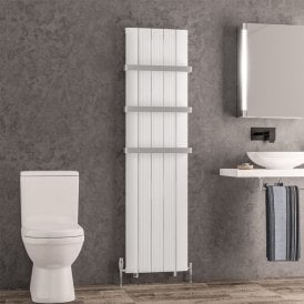 Eastbrook Trent 1800mm x 470mm Aluminium Radiator Matt White   41.0476
