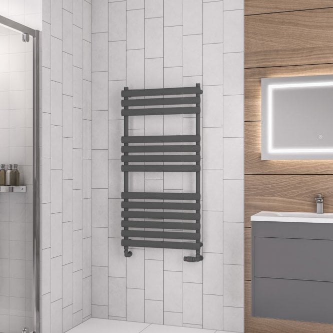 Eastbrook  Tunstall 1200mm x 600mm Towel Rail Matt Anthracite   89.0046