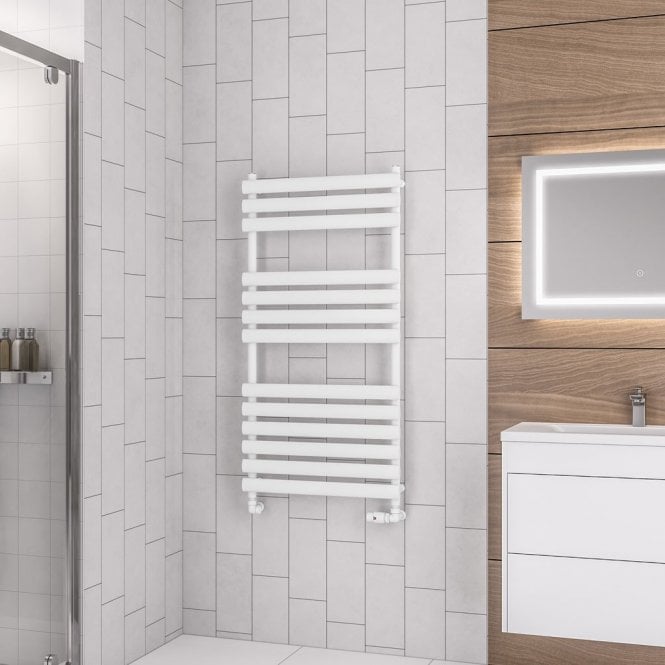 Eastbrook  Tunstall 1200mm x 600mm Towel Rail Matt White   89.0045