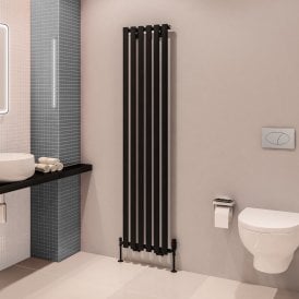 Eastbrook Tunstall 1800mm x 420mm Radiator Matt Black   89.0007