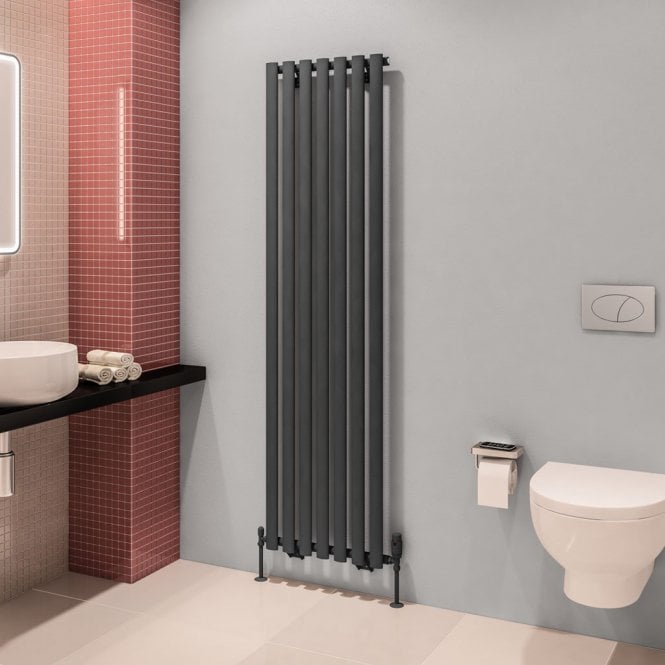 Eastbrook  Tunstall 1800mm x 490 Radiator Matt Anthracite   89.1625