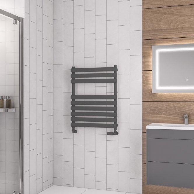 Eastbrook  Tunstall 800mm x 600mm Towel Rail Matt Anthracite   89.0042