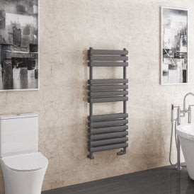 Eastbrook Tunstall Double 1200mm x 500mm Towel Rail Matt Anthracite   81.0162