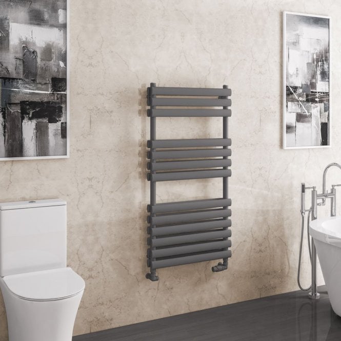 Eastbrook  Tunstall Double 1200mm x 600mm Towel Rail Matt Anthracite   81.0165