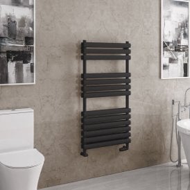 Eastbrook Tunstall Double 1200mm x 600mm Towel Rail Matt Black   81.0183