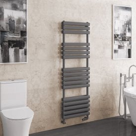 Eastbrook Tunstall Double 1600mm x 500mm Towel Rail Matt Anthracite   81.0163