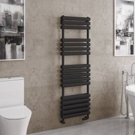 Eastbrook Tunstall Double 1600mm x 500mm Towel Rail Matt Black   81.0184