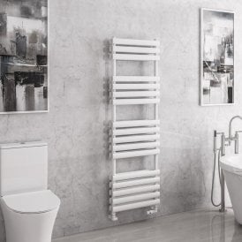 Eastbrook Tunstall Double 1600mm x 500mm Towel Rail Matt White   81.0145