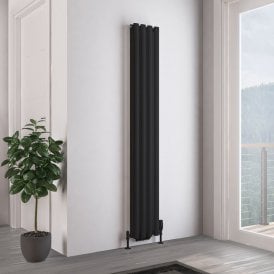 Eastbrook Tunstall Double 1800mm x 280mm Radiator Matt Black   81.0172