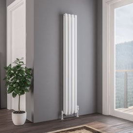 Eastbrook Tunstall Double 1800mm x 280mm Radiator Matt White   81.0140