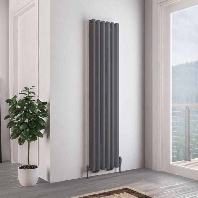 Eastbrook  Tunstall Double 1800mm x 420mm Radiator Matt Anthracite   81.0159