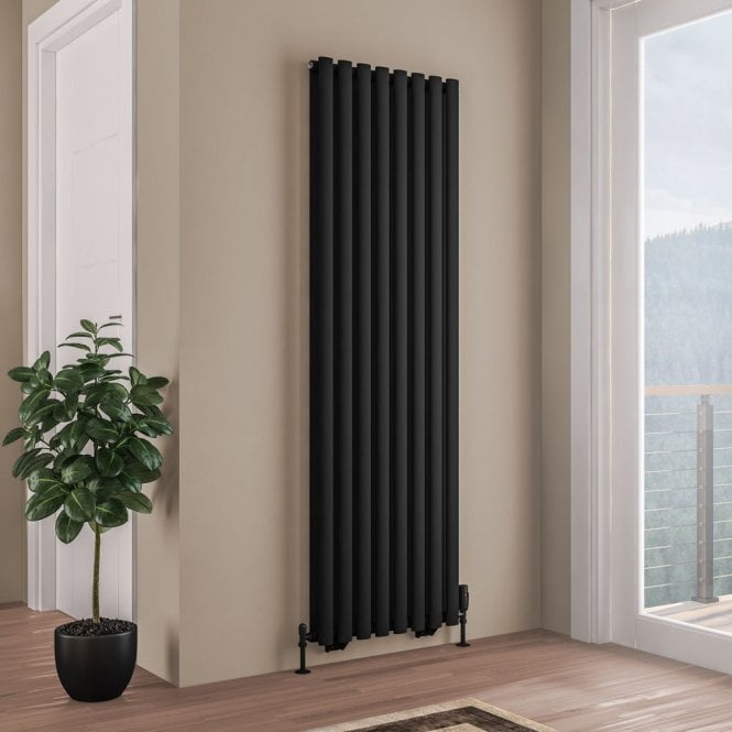 Eastbrook  Tunstall Double 1800mm x 560mm Radiator Matt Black   81.0198