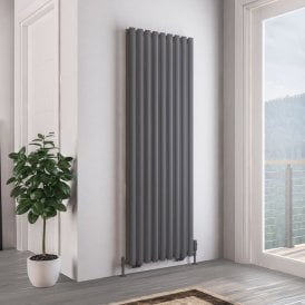 Eastbrook Tunstall Double 1800mm x 630mm Radiator Matt Anthracite   81.0160