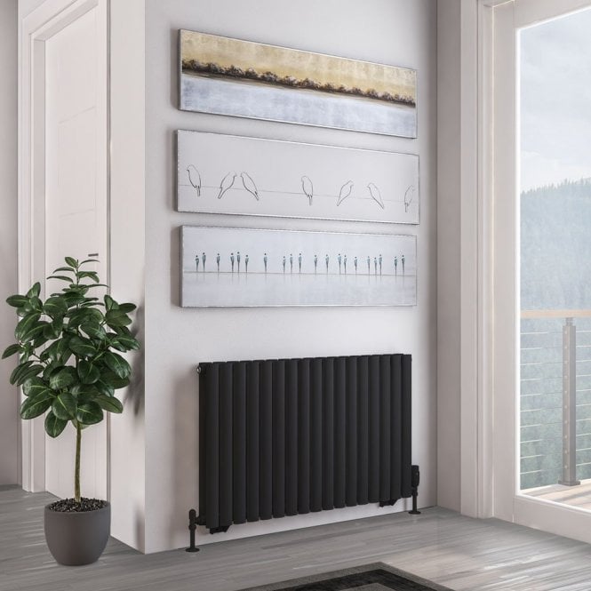 Eastbrook  Tunstall Double 600mm x 1002mm Radiator Matt Black   81.0177