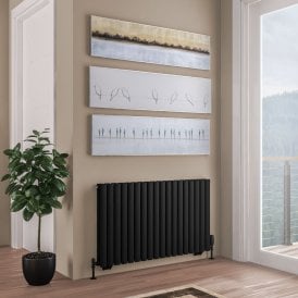 Eastbrook Tunstall Double 600mm x 1061 Radiator Matt Black   81.0207