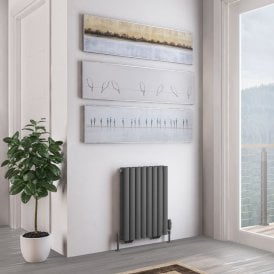 Eastbrook Tunstall Double 600mm x 471 Radiator Matt Anthracite   81.0200