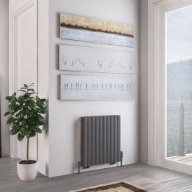 Eastbrook Tunstall Double 600mm x 589mm Radiator Matt Anthracite   81.0154