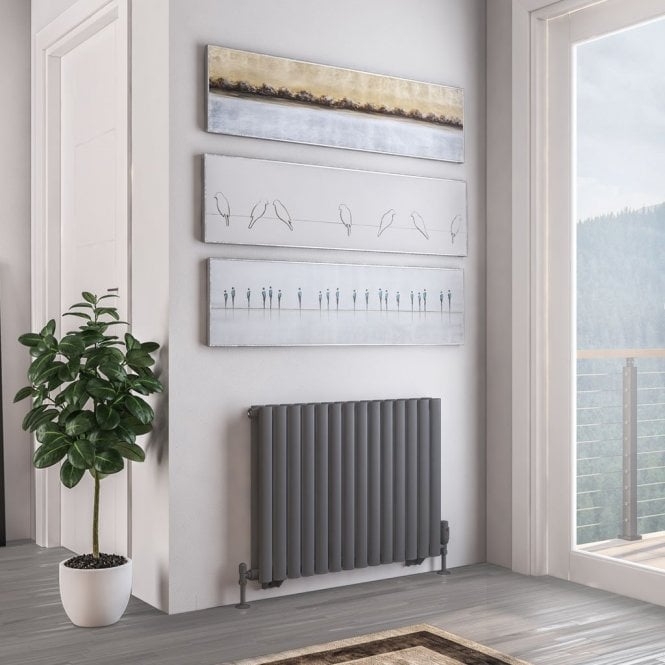 Eastbrook  Tunstall Double 600mm x 825mm Radiator Matt Anthracite   81.0155