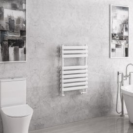 Eastbrook Tunstall Double 800mm x 500mm Towel Rail Matt White   81.0143