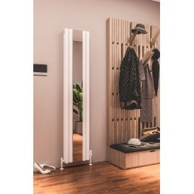 Eastbrook Tunstall Double Mirror 1800mm x 380mm Radiator Matt White   81.0152