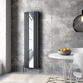 Eastbrook Tunstall Double Mirror 1800mm x 500mm Radiator Matt Anthracite   81.0171
