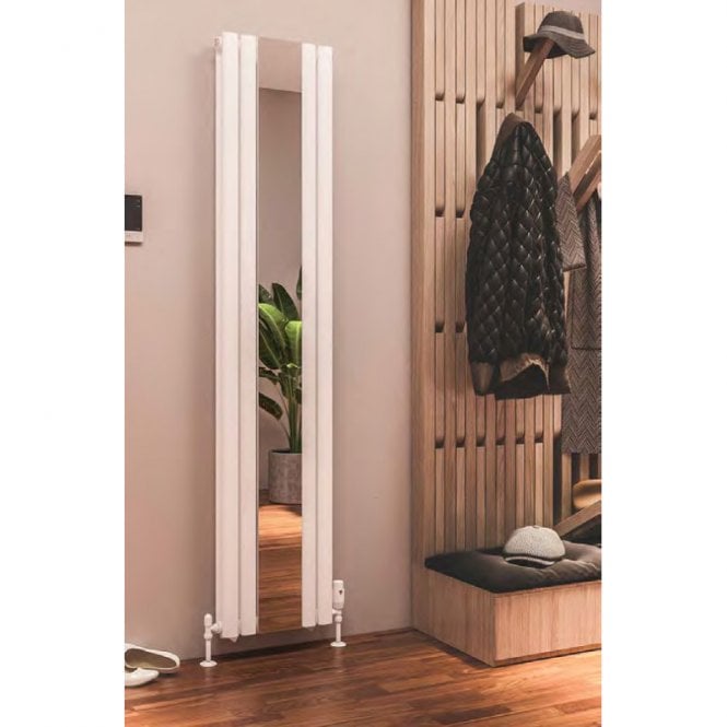 Eastbrook  Tunstall Mirror 1800mm x 380mm Radiator Matt White   81.0150