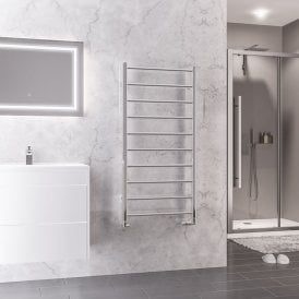 Eastbrook Tuscan Round 1200mm x 600mm Towel Rail Chrome   89.1599