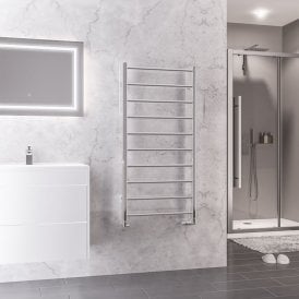 Eastbrook Tuscan Round 1200mm x 600mm Towel Rail Chrome   89.1599