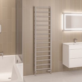 Eastbrook Tuscan Round 1800mm x 500mm Towel Rail Matt Grey   89.1582