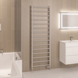 Eastbrook Tuscan Round 1800mm x 600mm Towel Rail Matt Grey   89.1583