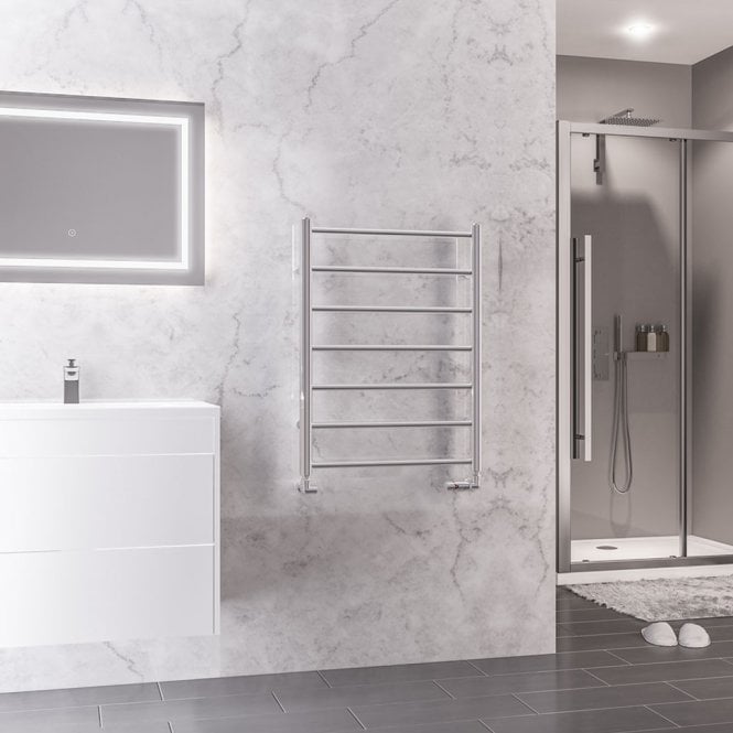 Eastbrook  Tuscan Round 800mm x 600mm Towel Rail Chrome   89.1597