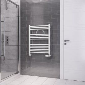 Eastbrook Tuscan Square Multirail 800mm x 600mm Gloss White   89.1648