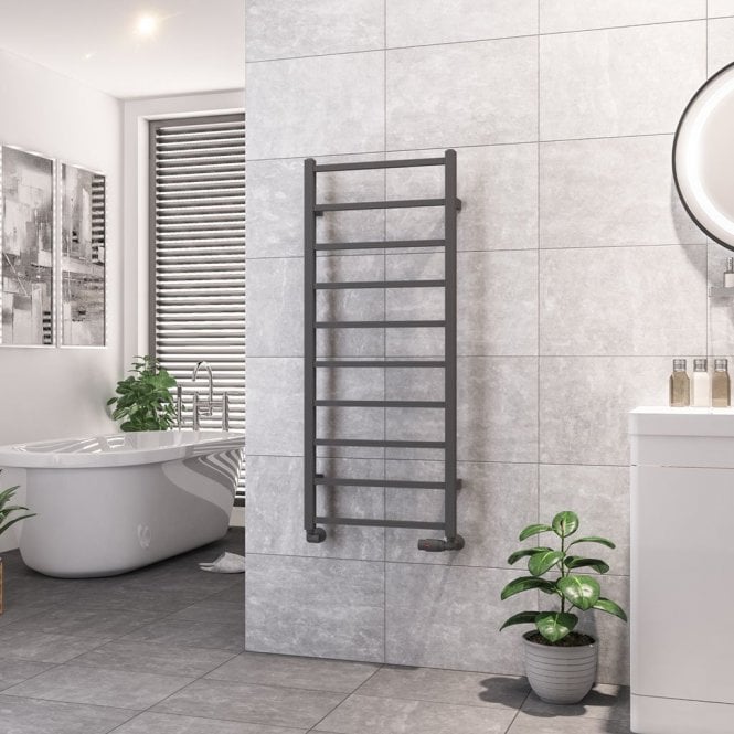 Eastbrook  Tuscan Square Towel Rail 1200mm x 500mm Matt Anthracite   89.1258