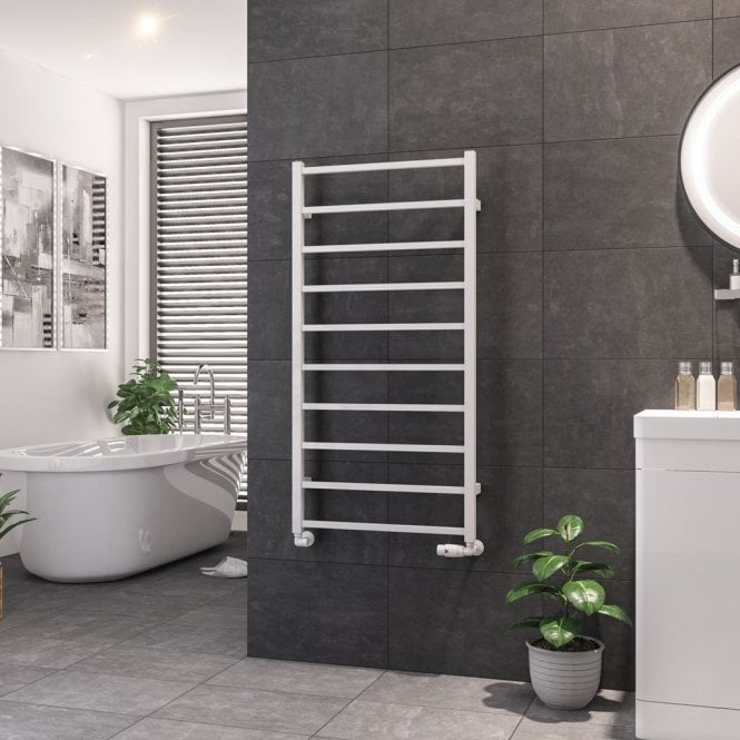 Eastbrook  Tuscan Square Towel Rail 1200mm x 600mm Gloss White   89.1247
