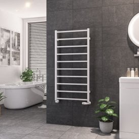 Eastbrook Tuscan Square Towel Rail 1200mm x 600mm Gloss White   89.1247