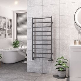 Eastbrook Tuscan Square Towel Rail 1200mm x 600mm Matt Anthracite   89.1259